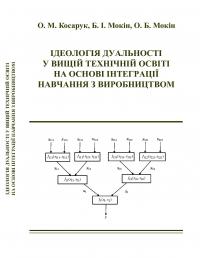 Обкладинка для ІДЕОЛОГІЯ ДУАЛЬНОСТІ У ВИЩІЙ ТЕХНІЧНІЙ ОСВІТІ НА ОСНОВІ ІНТЕГРАЦІЇ НАВЧАННЯ З ВИРОБНИЦТВОМ