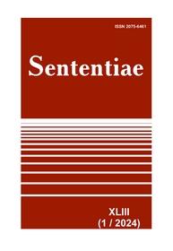 Обкладинка для SENTENTIAE, Том XLIII, № 1, 2024