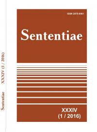 Обкладинка для Sententiae XXXIV (№1, 2016)